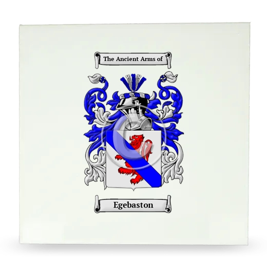 Egebaston Large Ceramic Tile with Coat of Arms