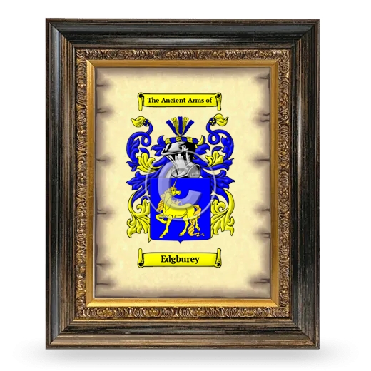 Edgburey Coat of Arms Framed - Heirloom