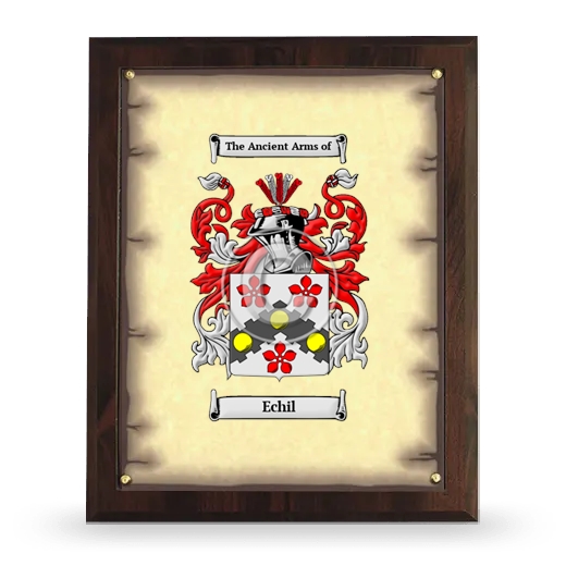Echil Coat of Arms Plaque
