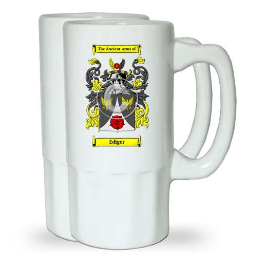 Ediger Pair of Beer Steins