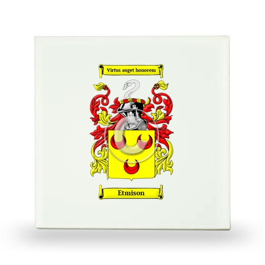 Etmison Small Ceramic Tile with Coat of Arms