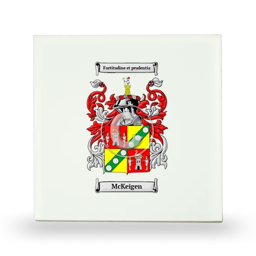 McKeigen Small Ceramic Tile with Coat of Arms