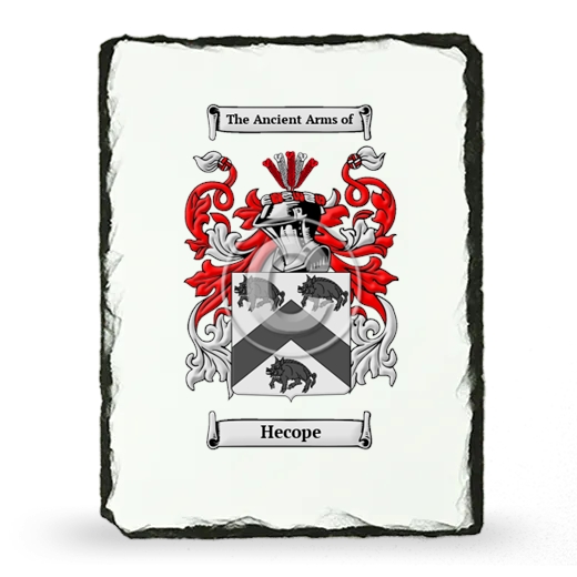 Hecope Coat of Arms Slate