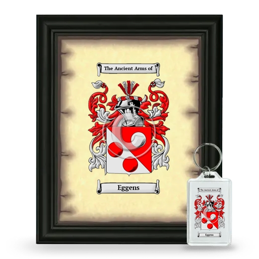Eggens Framed Coat of Arms and Keychain - Black