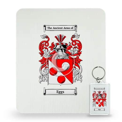 Eggs Mouse Pad and Keychain Combo Package