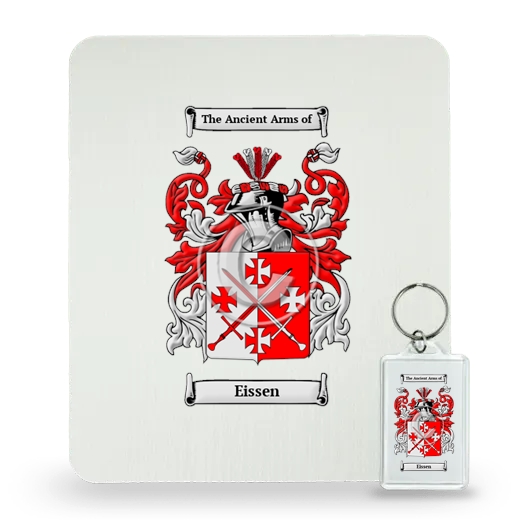 Eissen Mouse Pad and Keychain Combo Package