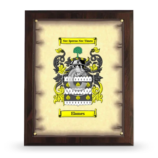 Elames Coat of Arms Plaque