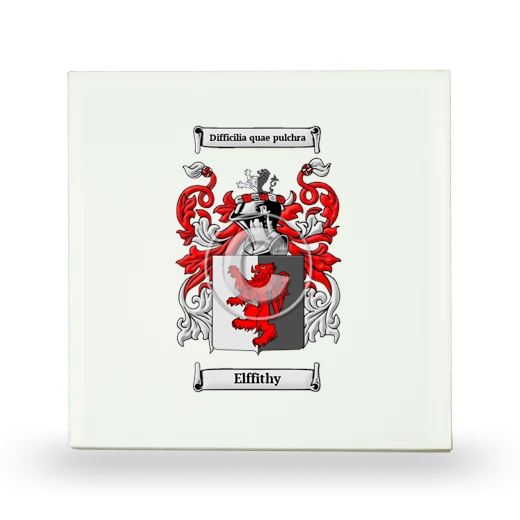 Elffithy Small Ceramic Tile with Coat of Arms