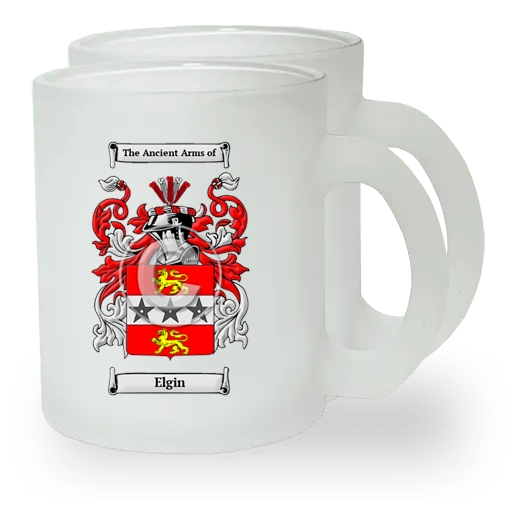 Elgin Pair of Frosted Glass Mugs