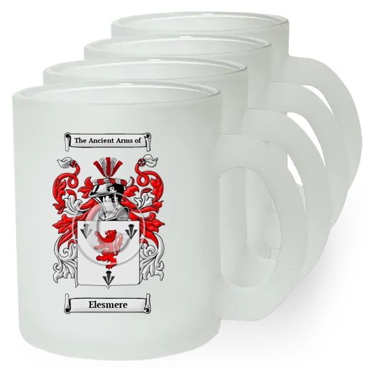 Elesmere Set of 4 Frosted Glass Mugs
