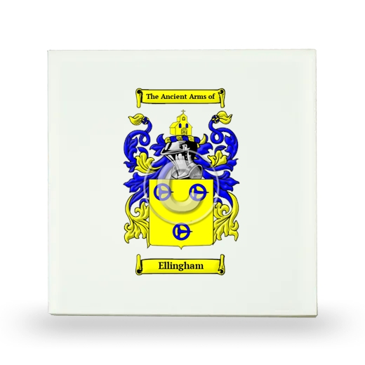 Ellingham Small Ceramic Tile with Coat of Arms