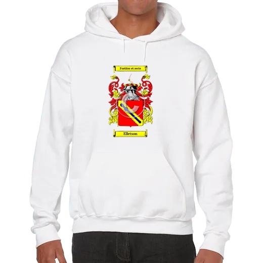 Elletson Unisex Coat of Arms Hooded Sweatshirt