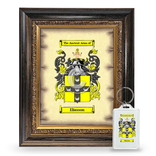 Eliasson Framed Coat of Arms and Keychain - Heirloom