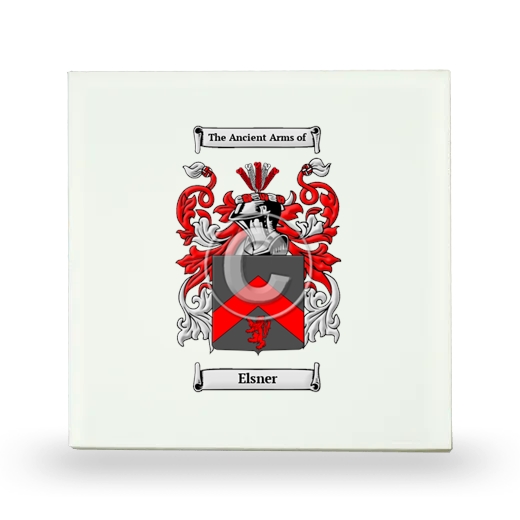 Elsner Small Ceramic Tile with Coat of Arms