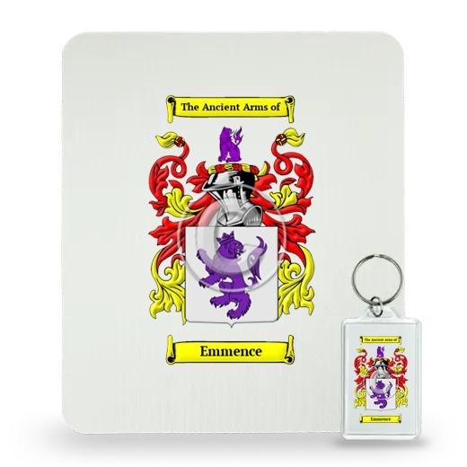 Emmence Mouse Pad and Keychain Combo Package