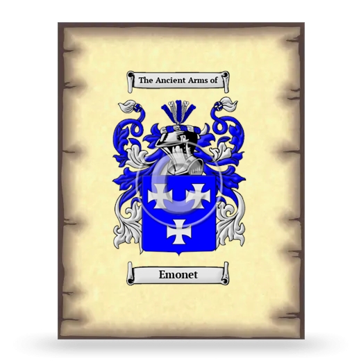 Emonet Coat of Arms Print