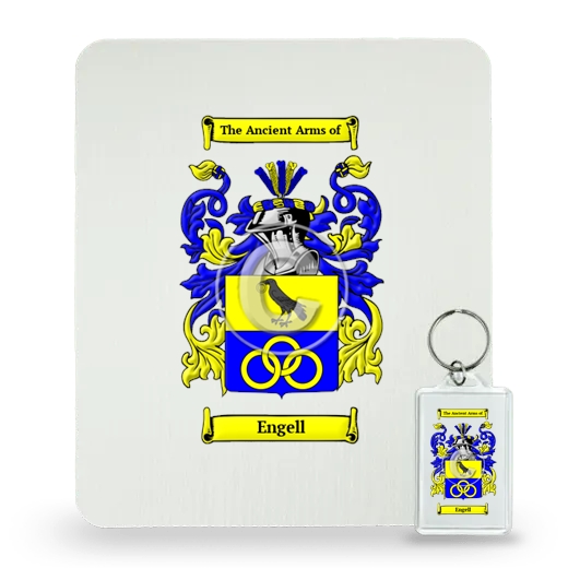 Engell Mouse Pad and Keychain Combo Package