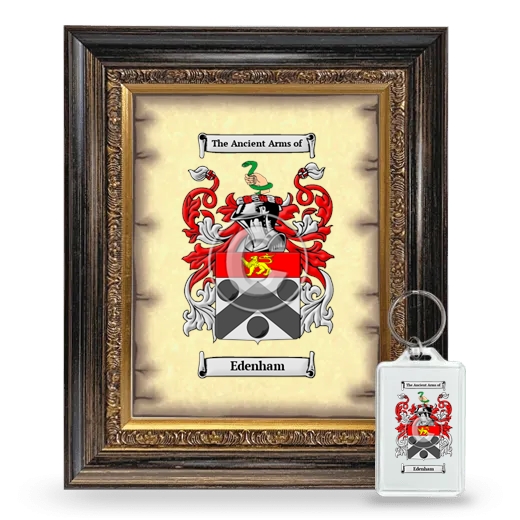 Edenham Framed Coat of Arms and Keychain - Heirloom