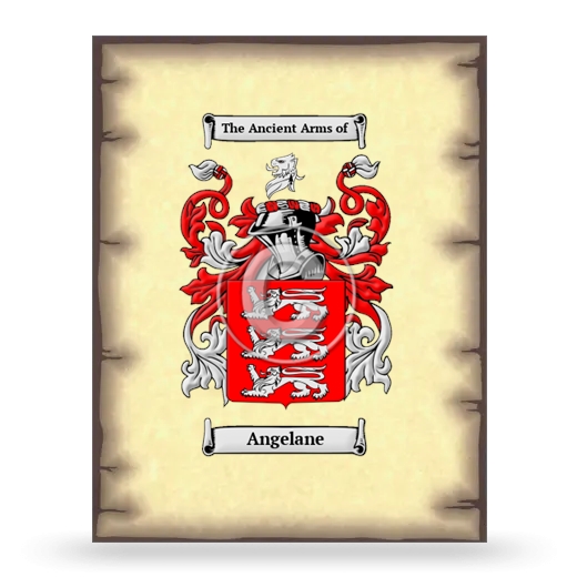 Angelane Coat of Arms Print