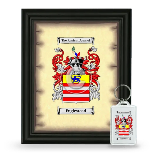 Englestead Framed Coat of Arms and Keychain - Black