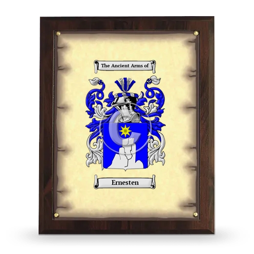 Ernesten Coat of Arms Plaque