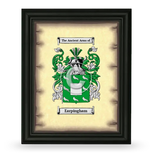 Earpingham Coat of Arms Framed - Black