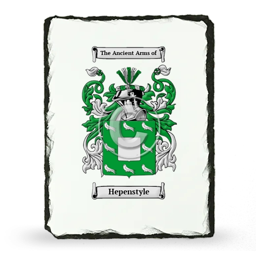 Hepenstyle Coat of Arms Slate