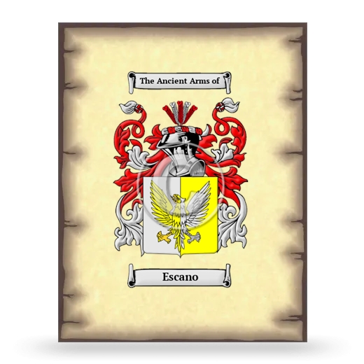 Escano Coat of Arms Print