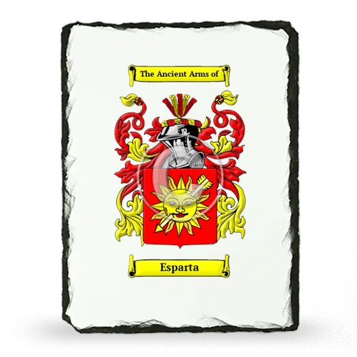 Esparta Coat of Arms Slate