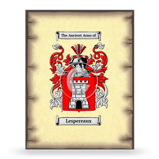 Lespereaux Coat of Arms Print