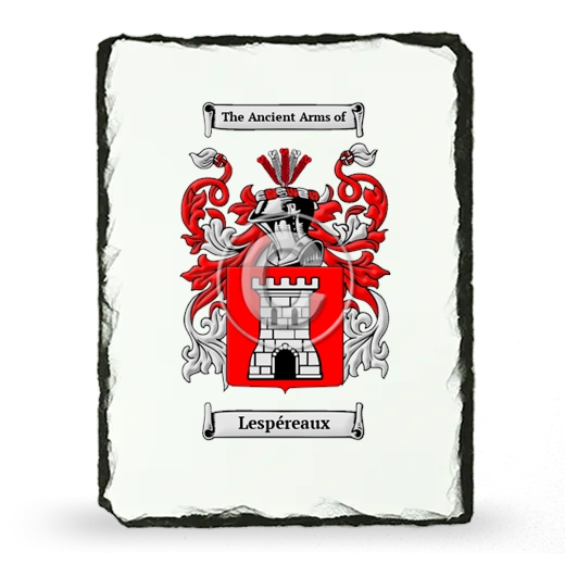 Lespéreaux Coat of Arms Slate