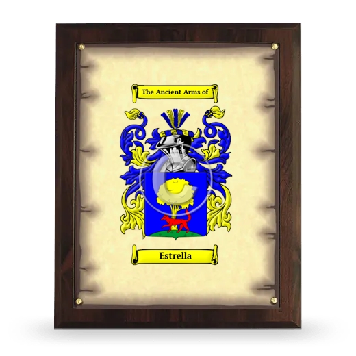 Estrella Coat of Arms Plaque