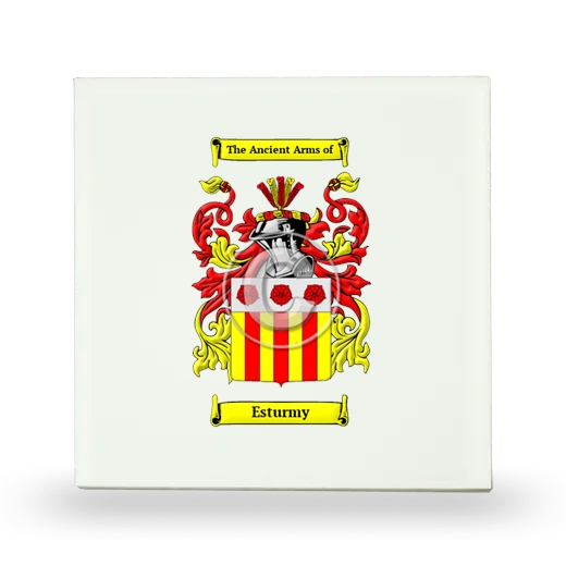 Esturmy Small Ceramic Tile with Coat of Arms