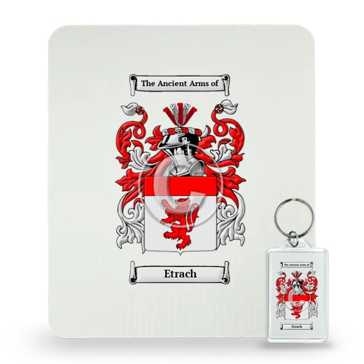 Etrach Mouse Pad and Keychain Combo Package