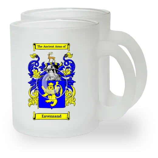 Eavensand Pair of Frosted Glass Mugs