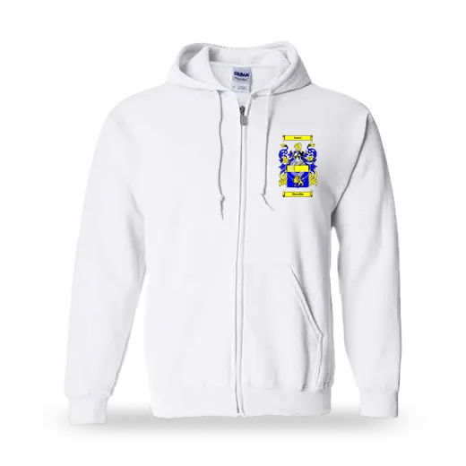 Havelin Unisex Coat of Arms Zip Sweatshirt - White