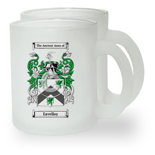 Eavellay Pair of Frosted Glass Mugs