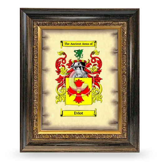 Eviot Coat of Arms Framed - Heirloom