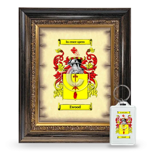 Ewood Framed Coat of Arms and Keychain - Heirloom