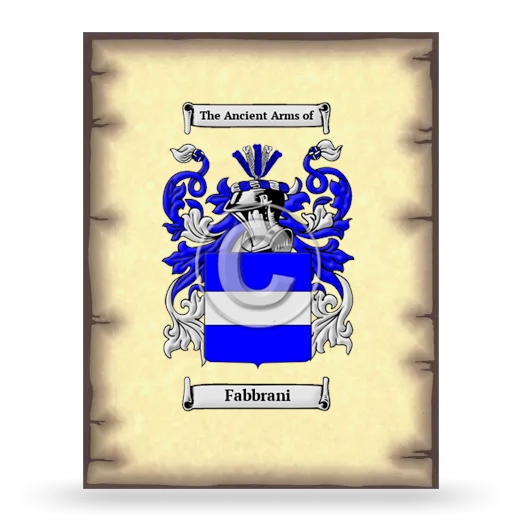 Fabbrani Coat of Arms Print