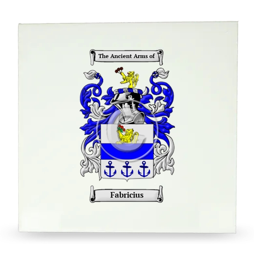Fabricius Large Ceramic Tile with Coat of Arms