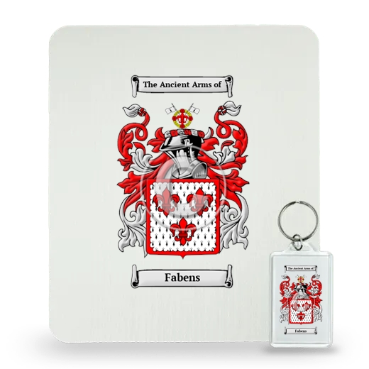 Fabens Mouse Pad and Keychain Combo Package