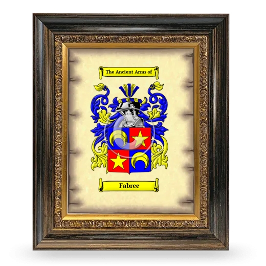 Fabree Coat of Arms Framed - Heirloom