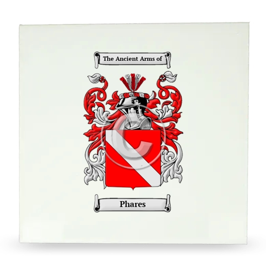 Phares Large Ceramic Tile with Coat of Arms