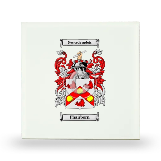 Phairborn Small Ceramic Tile with Coat of Arms