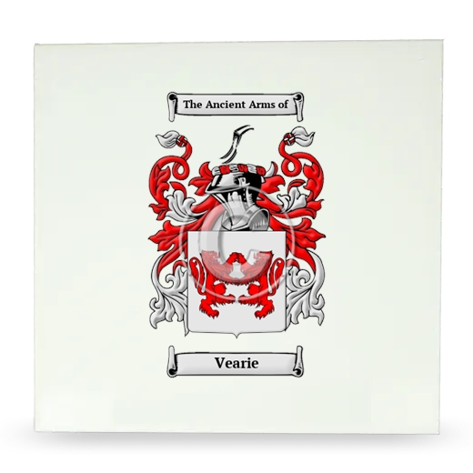 Vearie Large Ceramic Tile with Coat of Arms