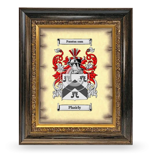 Phairly Coat of Arms Framed - Heirloom