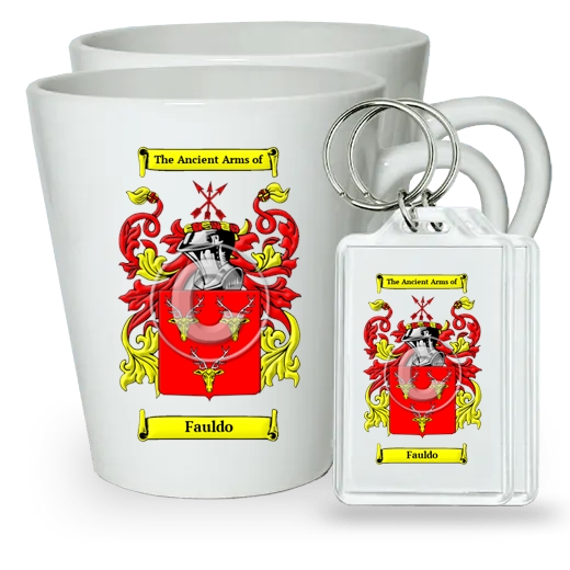 Fauldo Pair of Latte Mugs and Pair of Keychains