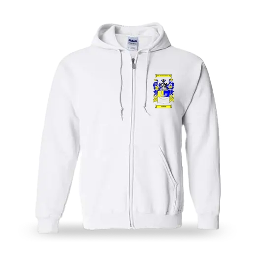 Falerii Unisex Coat of Arms Zip Sweatshirt - White