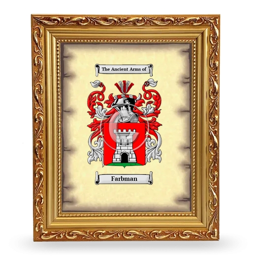 Farbman Coat of Arms Framed - Gold